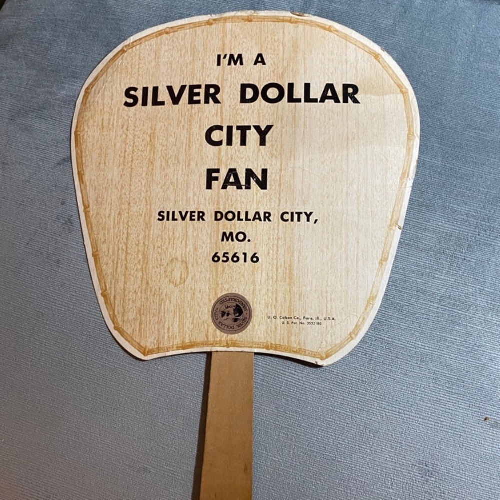 Antique vintage “I’m a Silver Dollar Silver Fan” fan from early 1970s